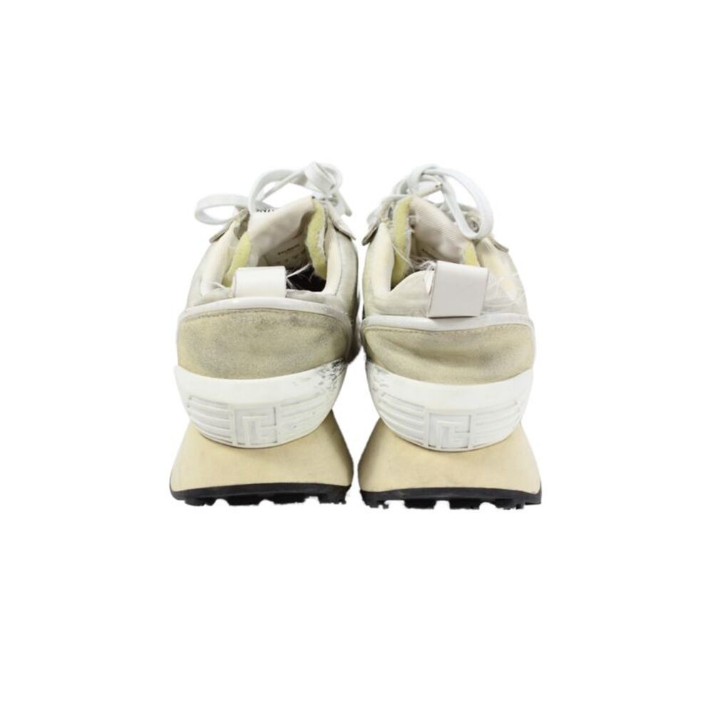 Balmain Womens Suede Lace-Up Racer Sneakers Beige Size 7 - Picture 3 of 11